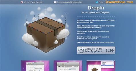 优秀网站设计欣赏：dropinapp--中国设计秀