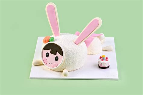 BITEOLOGY兔子少女表白蛋糕，北京上海同城配送，送女生生日礼物 - 好物果礼物