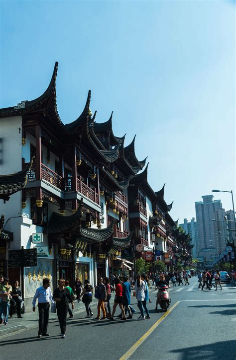 上海豫园老街城隍庙夜景_高清图片_全景视觉