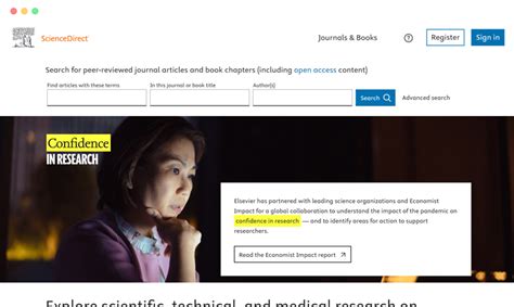ScienceDirect: 爱思唯尔elsevier旗下期刊数据库网站 – 网络探索者