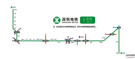 深圳地铁1号线 - 地铁线路图