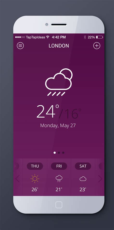 手机天气预报app-UI世界