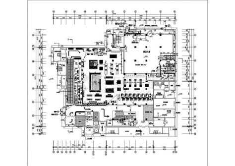 特色大型超市CAD施工图，超市CAD图纸下载 - 易图网