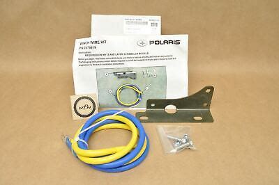 New OEM Polaris ATV Scrambler Winch Wire Harness & Bracket Kit 2879919 ...