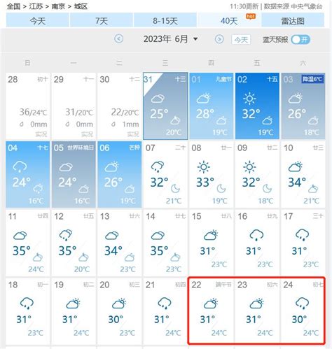 2023南京端午节天气预报（持续更新中）- 南京本地宝