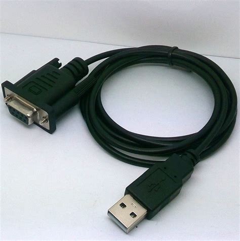 USB to RS232连接线 USB转DB9串口 USB转9针转接线 成型头 黑色-阿里巴巴