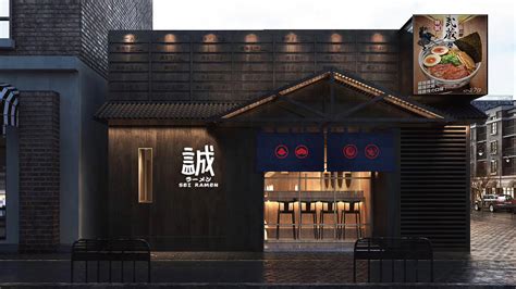 餐饮设计--最地道的日本拉面（宝介拉面） 集美山田组|空间|家装设计|集美山田组设计院 - 原创作品 - 站酷 (ZCOOL)