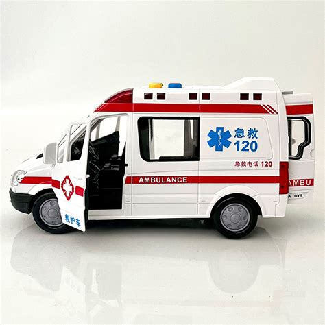 儿童120救护车玩具仿真110警车汽车模型男孩合金消防车小汽车玩具_虎窝淘