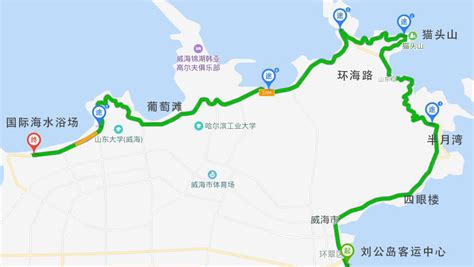 威海旅游景点地图图片 威海旅游景点地图图片
