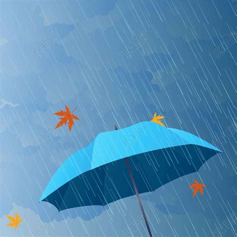 彩色雨伞夏天下雨雨水雨季标签素材免费下载 - 觅知网