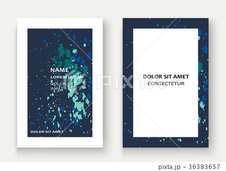 Neon explosion paint splatter artistic cover frameのイラスト素材 [36383657 ...