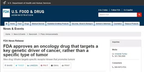 美国FDA重磅指南：大部分癌症药物研究可不使用安慰剂对照