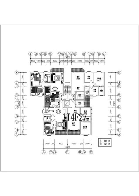 南平多户高层住宅户型详细建筑施工图_土木在线