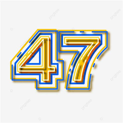 Gráfico De Vetor Do Número 47 Logotipo Design PNG , Número, 47, Vetor ...