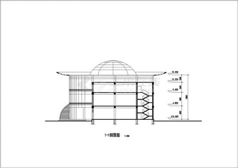 内江职大餐厅建筑方案方案设计图纸_餐厅_土木在线