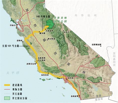 加州在美国的位置地图,(第9页)_大山谷图库