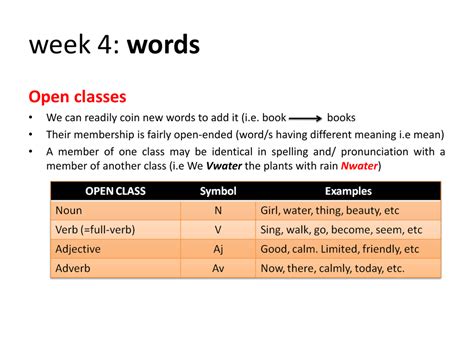 All about word classes | Robins Blog