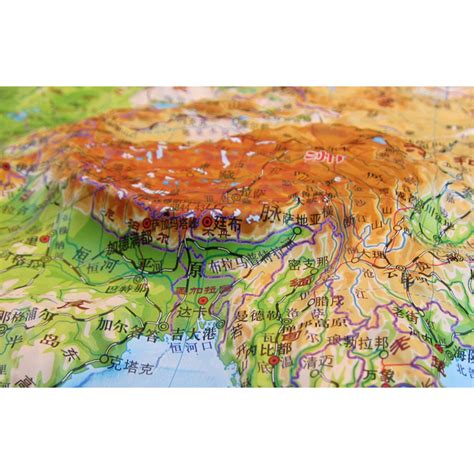 地理园配套模型立体山西省地形图 可根据客户要求定制-阿里巴巴