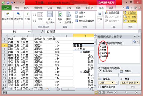 excel透视图图片