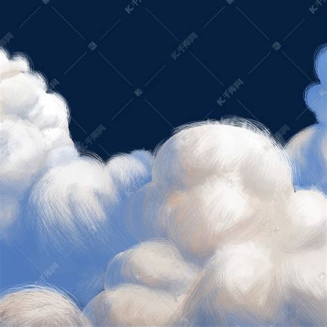 蓝天上飘着朵朵白云素材图片免费下载-千库网