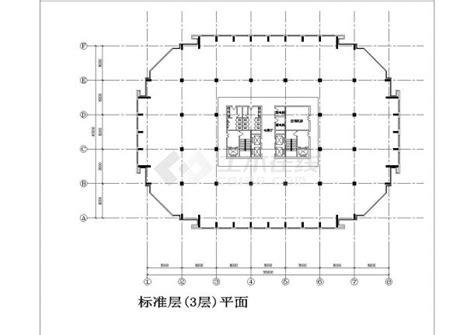 [北京]-外企服务中心大厦建筑方案设计cad施工图（中外建）_土木在线