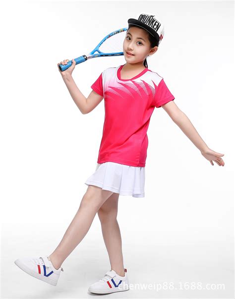 批发儿童中小学生团体服 女童女孩子运动服网球服羽毛球套装-阿里巴巴