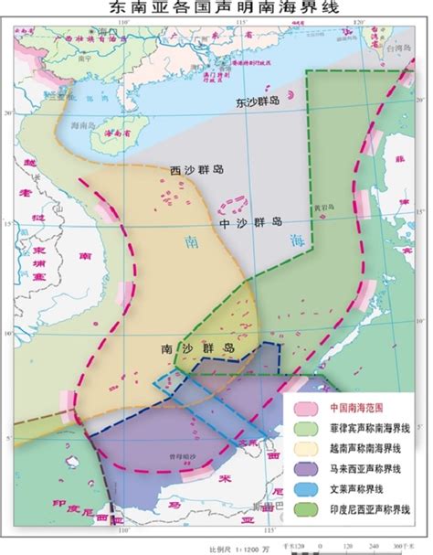 中国海域图，中国南海的“九段线”为何是断续线，而不是连着的线 - 科猫网