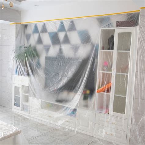 一次性防尘膜防水防尘布家具沙发遮灰盖布防灰尘塑料床防尘罩家用