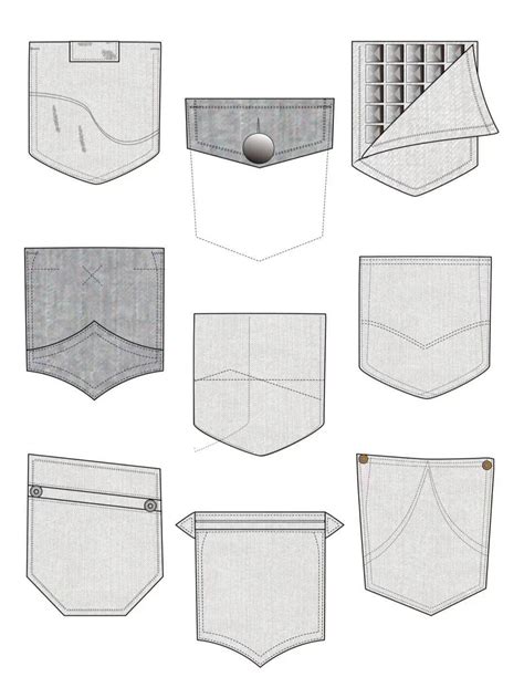 一种可拆卸的衣服口袋盖子模板的制作方法