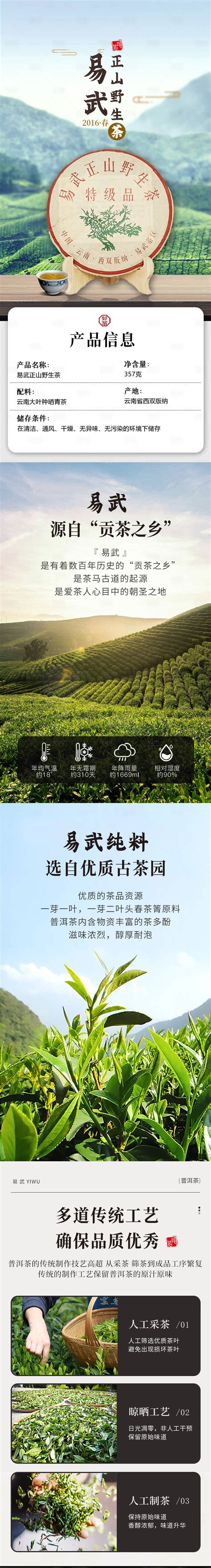 普洱茶详情页PSD电商设计素材海报模板免费下载-享设计