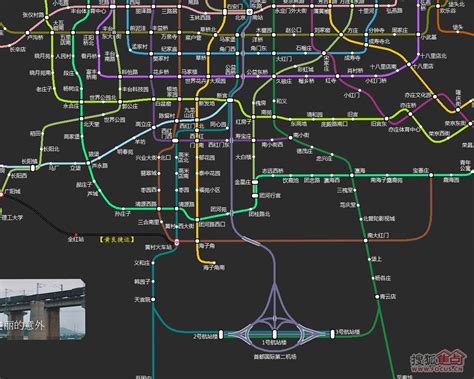 北京地铁规划图_地图窝