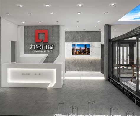 现代门窗展厅店面设计案例_苏州三木设计-站酷ZCOOL
