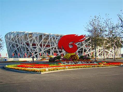 北京：奥林匹克公园中心区冬奥元素吸引游客-人民图片网