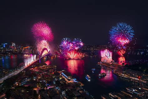Fireworks Light Up Sydney Harbout For New Year