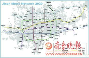 济南地铁规划图图片