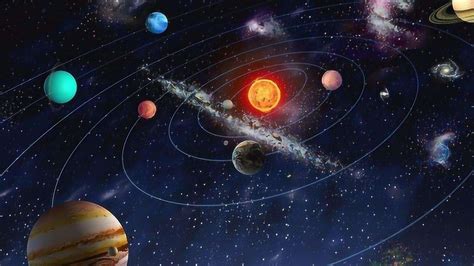卡通太阳系八大行星矢量_站长素材