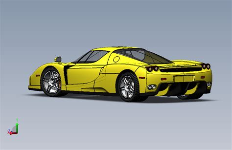 -075--法拉利恩佐跑车3D模型图纸 Solidworks设计_SOLIDWORKS 2013_模型图纸下载 – 懒石网