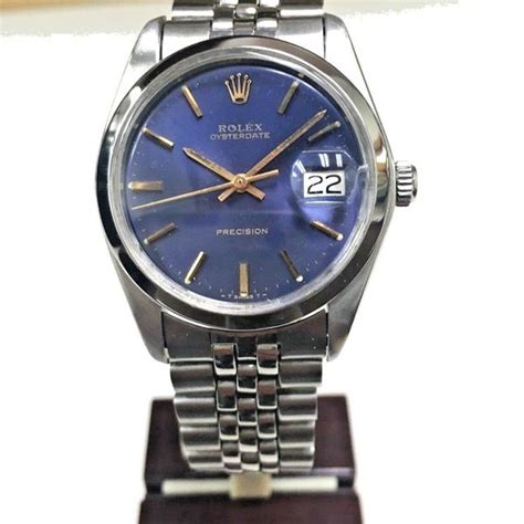 Rolex Oysterdate Precision 6944 Blue Dial Jubilee Bracelet | WatchCharts