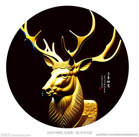 鹿头图图片