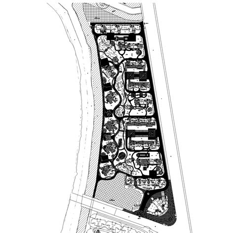 [浙江]杭州朝晖现代城居住区全套景观CAD施工图（含手绘...施工图下载【ID:161016177】_知末案例馆