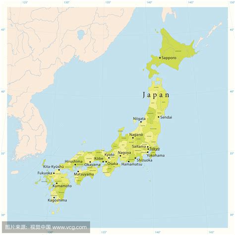 日本四大岛 - 随意云