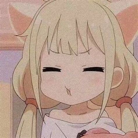 黄色系动漫女头图片