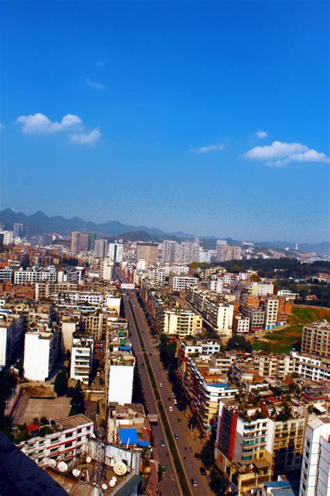 贵州毕节城市风光-人民图片网