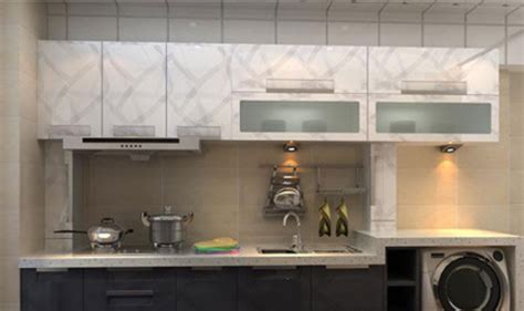 U型厨房灰色装修效果图_U型厨房灰色装修设计图大全2023-橱柜网