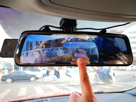 双镜头后视镜行车记录仪 4.3寸1080P高清夜视车载记录仪 前后倒车-阿里巴巴