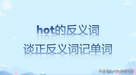 hot是什么意思怎么读（hot的反义词，谈正反义词记单词） | 说明书网