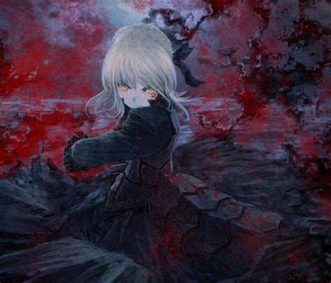 黑化少女图片