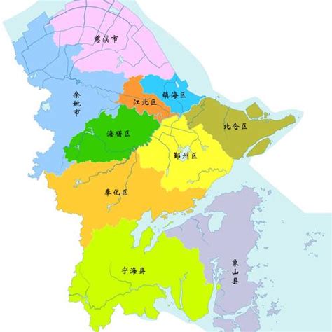 宁波市有哪几个区，宁波有几个区（宁波地图赏析 浙江省沿海城市）_犇涌向乾