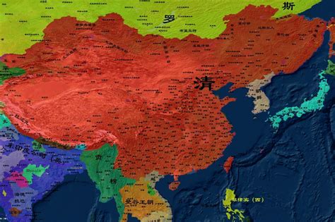 中国历史最大版图图片