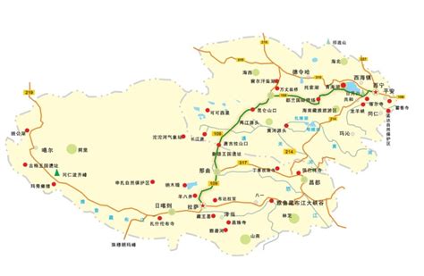 青藏铁路线路图图片